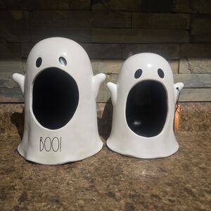 Rae Dunn White Ghost Set Of 2